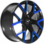 Barracuda Tzunamee EVO 9x20 5x112 ET30 gloss black flash blue | Zboží Auto