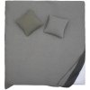 Přehoz SCANquilt přehoz na postel BENE cross světle šedá + tmavě šedá 240 x 260 cm