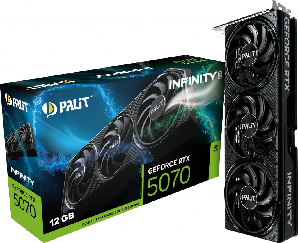 Palit GeForce RTX 5070 Infinity 3 12GB GDDR7 NE75070019K9-GB2050S