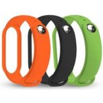 RhinoTech 3-pack řemínků pro Xiaomi Smart Band 7 černá, oranžová, zelená RTACC238 – Zboží Mobilmania