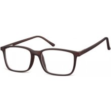 Obdelníkové brýle bez dioptrii Prudent hnědé Olympic eyewear SUNCP160E