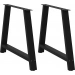 Omaxi 315243 Nohy k jídelnímu stolu ve tvaru A 2 ks černé 100 x 72-73 cm ocel – Zboží Dáma