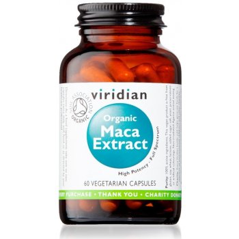 Viridian Organic Maca Extract 60 kapslí