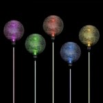 Sada solárních LED lamp 3 skleněné koule s barevnou změnou, P751 – Hledejceny.cz