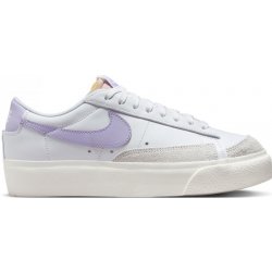 Nike Blazer Low Platform Shoes White/Lilac