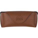 Montana pevné kovové pouzdro na brýle + mikroutěrka hnědé – Zboží Dáma