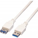 Value 11.99.8977 prodlužovací, USB 3.0 A(M) - USB 3.0 A(F), 0,8m, bílý – Zbozi.Blesk.cz