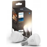 Philips Hue LED White Bluetooth žárovka E14 kapka set 2ks 8719514356771 2x5,7W 2x470lm 2700K P45 IP20 – Sleviste.cz