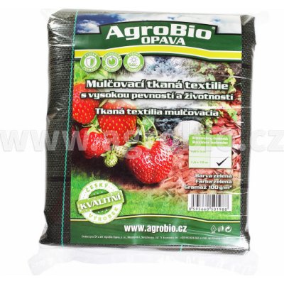 AgroBio Tkaná 1,6 x 5 m 100 g/m² zelená