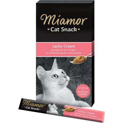 Miamor Cat Snack lososový krém 6 x 15 g – Zboží Mobilmania