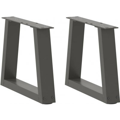 Omaxi 956874 Nohy konferenčního stolku ve tvaru V 2 ks antracitové 30x 30-31,3 cm ocelové – Zboží Dáma