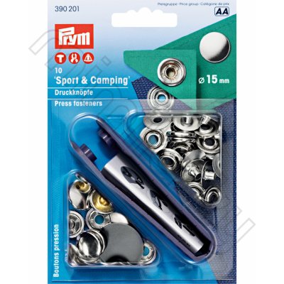 Knoflík stiskací SPORT & CAMPING 15 mm NIKL – Sleviste.cz