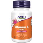 Now Foods Vitamín A 25000 iu 250 kapslí – Hledejceny.cz