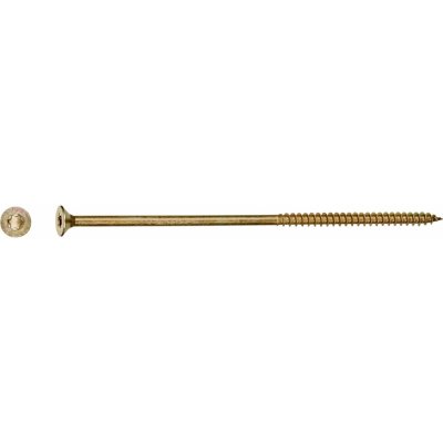 Uni vrut se zápustnou hlavou TX30 částečný závit žlutě pozink. 6x150 mm, 50 ks – Hledejceny.cz