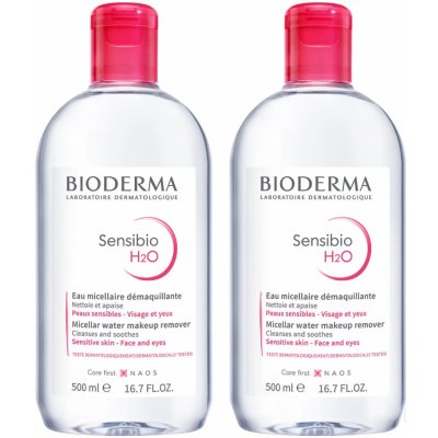 Bioderma Sensibio H2O micelární voda 2 x 500 ml dárková sada