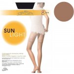 Omsa Dámské samodržící punčochy Sun Light 8 DEN béžová přírodní/odd.béžová – Zbozi.Blesk.cz