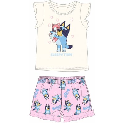 Bluey licence Dívčí pyžamo Bluey smetanová růžová – Zboží Mobilmania