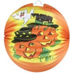 Lampion koule Halloween oranžový 25 cm – Hledejceny.cz