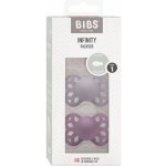Bibs Infinity dudlíky silikon Symetrické Blossom/Dusky Lilac 2 ks