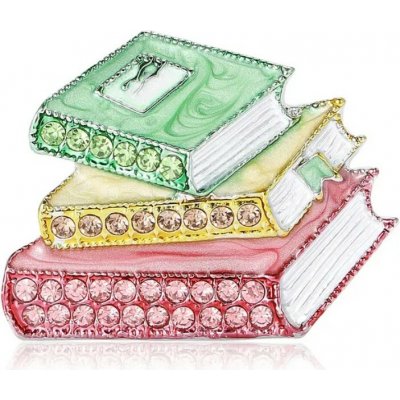 Flor de Cristal Elegantní Brož se Zeleným Drakem a Zirkony FE10840 – Zbozi.Blesk.cz