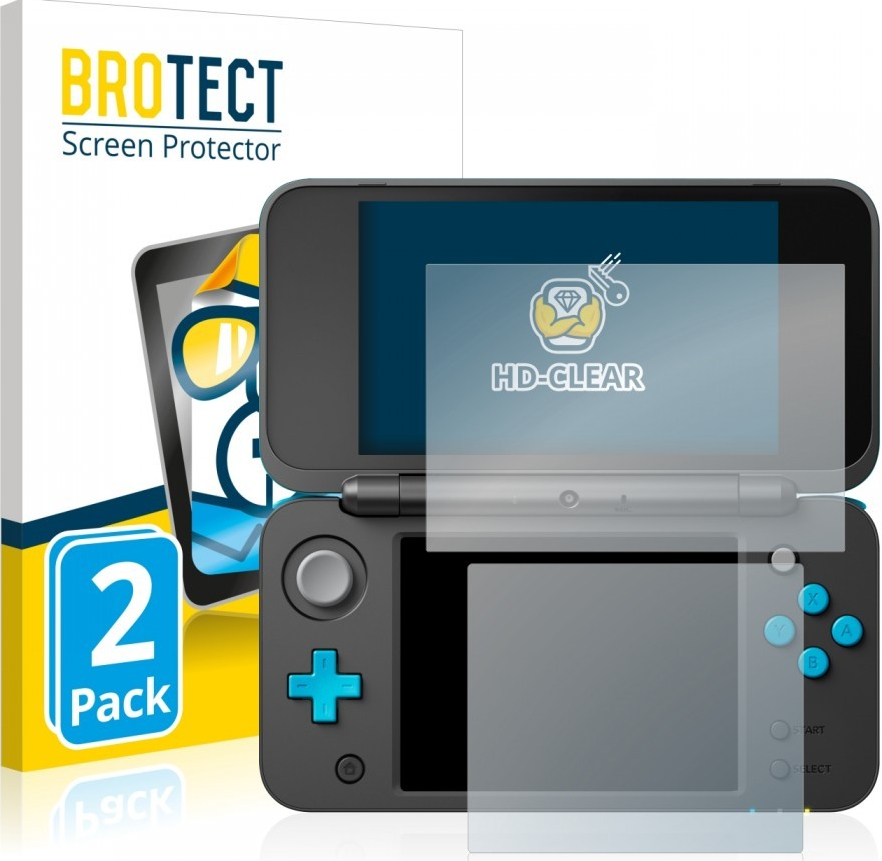 Brotect HD-Clear Screen Protector 2x New Nintendo 2DS XL