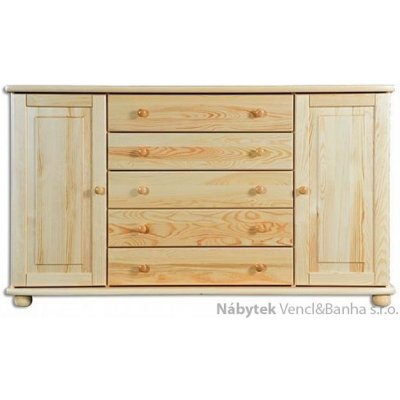 Drewmax prádelník z masivního dřeva borovice KD164 pacyg – Zboží Dáma