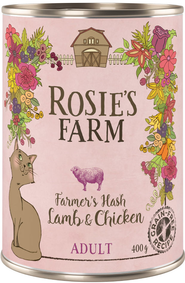 Rosie\'s Farm Adult jehněčí a kuřecí 12 x 400 g