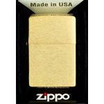 Zippo Benzínový Brushed Brass – Zboží Mobilmania