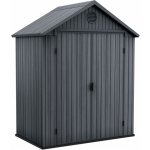 Keter Darwin zahradní domek 4 x 6 šedý s podlahou – Zboží Mobilmania