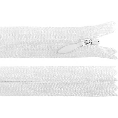 Spirálový zip skrytý YKK No 4 délka 25 cm, střední, 501 bílá – Hledejceny.cz