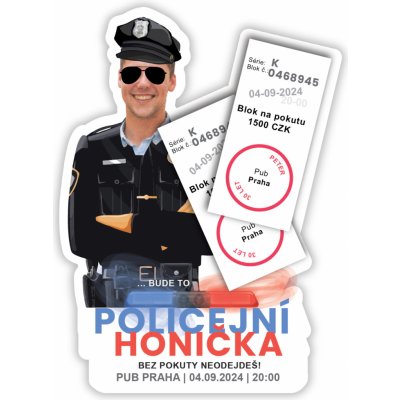 Personal Personal Personalizované pozvánky Policejní oslava – Hledejceny.cz