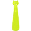 Obouvací lžíce Buble plastová 18 cm kočka žlutá neon