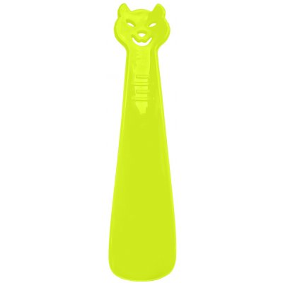 Obouvací lžíce Buble plastová 18 cm kočka žlutá neon – Zboží Mobilmania