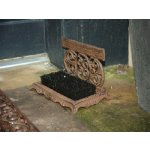 Esschert Design Čistič bot "BEST FOR BOOTS", ornament, hnědá, litina, 30 x 19 x 17 cm – Zbozi.Blesk.cz