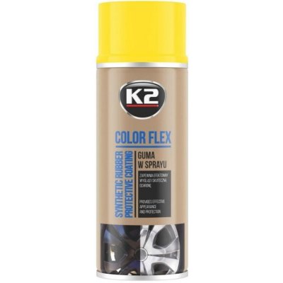 K2---CHEMIE-A-KOSMETIKA L343ZO COLOR FLEX 400 ml ŽLUTÁ - ochranný nátěr ze syntetického kaučuku