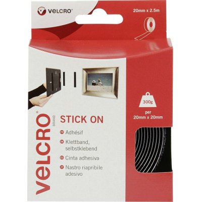 Velcro Páska se suchým zipem nalepovací 20mm x 2 5m černá VEL-EC60215 - 25.16.5511 – Hledejceny.cz