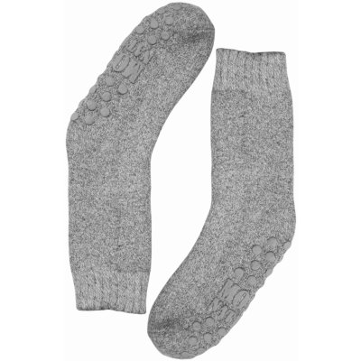 Pesail Alpaka vlněné ponožky s protiskluzem světle šedá – Zboží Dáma