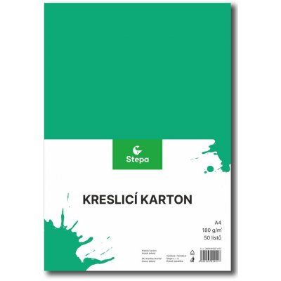 Kreslicí karton A4 180g/m2, 50ks - tmavě zelený /141022/ – Hledejceny.cz