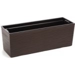 Nohel Garden Truhlík BEGONIA PROUTÍ plastový tmavě hnědý 56x19x19 cm – Sleviste.cz