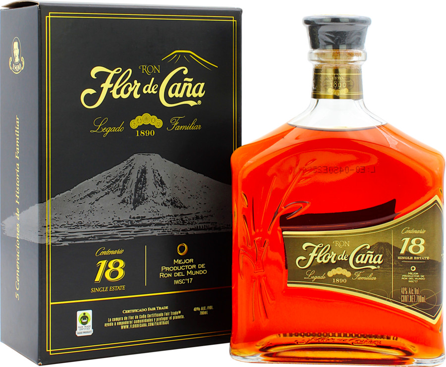 Flor de Cana Centenario Rum 18y 40% 0,7 l (tuba)