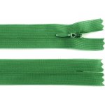 Spirálový zip skrytý No 3 délka 50 cm dederon, malé, 243 zelené kapradí – Zboží Mobilmania