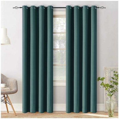 Textilomanie Zatemňovací závěs VELVET 140x250 cm, tyrkysový Zavěšení: Řasící páska – Zboží Dáma