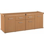 Diversa stolek Solid 200 x 60 x 75 cm rovný, ořech – Zboží Dáma