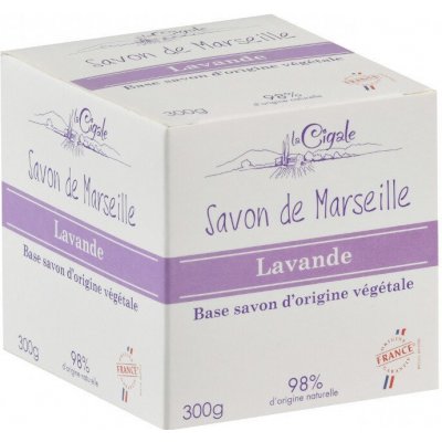 La Cigale Marseillské mýdlo "Cube" Levandule 300 g – Zboží Dáma
