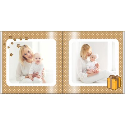 Fotokniha, Čokoládové album děťátka, 20x20 cm – Zboží Živě