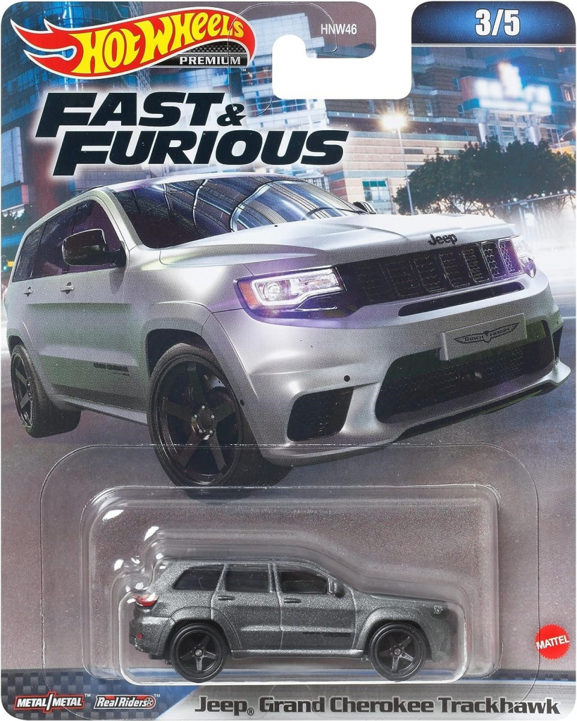 Toys Hot Wheels Premium Car Fast and Furious Jeep Grand Cherokee Trackhawk