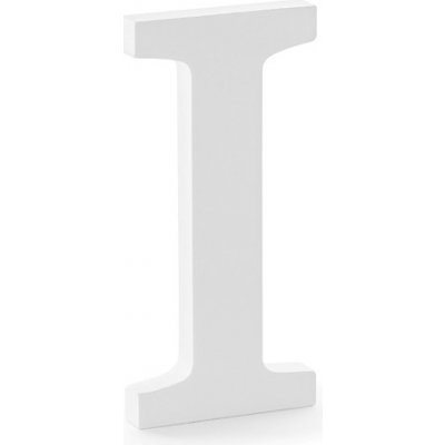 PartyDeco Dřevěné písmeno I bílé, 20 cm – Zboží Mobilmania