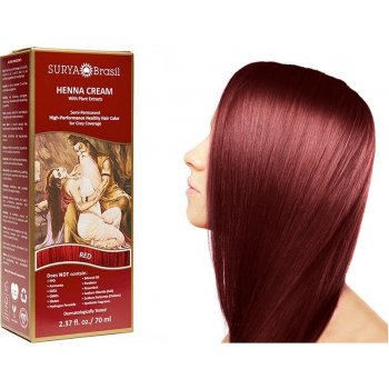 Surya Brasil přírodní barva na vlasy Henna krém červená 70 ml