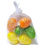 Vajíčko dekorační plastové různé barvy 4x6 cm, 6 ks – Zboží Dáma