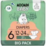 Moomin Baby 6 Maxi 12-24 kg 51 ks – Zboží Dáma